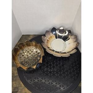 Vintage Leonard Silver Manufacturing Co Table Centerpiece Three Pieces